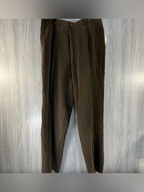 Tommy Bahama Men’s Dress Casual Pants Slacks Brown Silk Cotton Sz 38 New